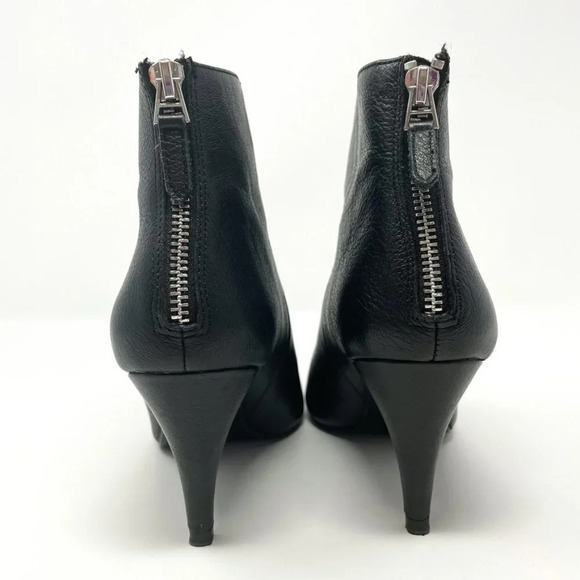 Zara Faux Leather  Studded Boots Booties Heels Sz 9 - Picture 5 of 9